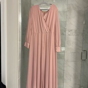 PinkBlush Chiffon Maternity Plus size dress